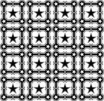 Abstract seamless pattern with silhouettes flowers in black and white. Floral repeating monochrome background. Endless print texture. Fabric design. Wallpaper - vector