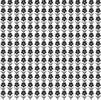 Abstract seamless pattern with silhouettes flowers in black and white. Floral repeating monochrome background. Endless print texture. Fabric design. Wallpaper - vector