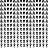 resumen sin costura modelo con siluetas flores en negro y blanco. floral repitiendo monocromo antecedentes. interminable impresión textura. tela diseño. fondo de pantalla - vector