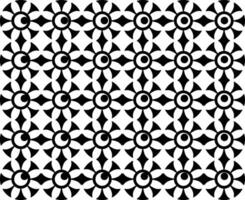 Abstract seamless pattern with silhouettes flowers in black and white. Floral repeating monochrome background. Endless print texture. Fabric design. Wallpaper - vector