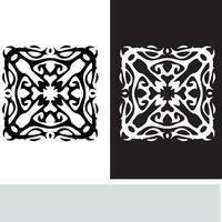 Abstract seamless pattern with silhouettes flowers in black and white. Floral repeating monochrome background. Endless print texture. Fabric design. Wallpaper - vector