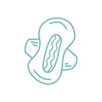 menstrual pad element illustration vector