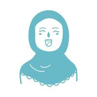 joven árabe personas vector ilustración