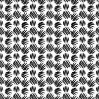 Abstract seamless pattern with silhouettes flowers in black and white. Floral repeating monochrome background. Endless print texture. Fabric design. Wallpaper - vector