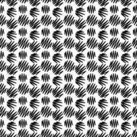 resumen sin costura modelo con siluetas flores en negro y blanco. floral repitiendo monocromo antecedentes. interminable impresión textura. tela diseño. fondo de pantalla - vector