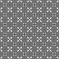 resumen sin costura modelo con siluetas flores en negro y blanco. floral repitiendo monocromo antecedentes. interminable impresión textura. tela diseño. fondo de pantalla - vector