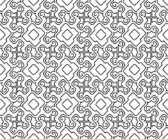 Abstract seamless pattern with silhouettes flowers in black and white. Floral repeating monochrome background. Endless print texture. Fabric design. Wallpaper - vector