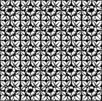 Abstract seamless pattern with silhouettes flowers in black and white. Floral repeating monochrome background. Endless print texture. Fabric design. Wallpaper - vector