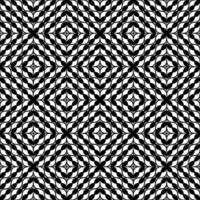 resumen sin costura modelo con siluetas flores en negro y blanco. floral repitiendo monocromo antecedentes. interminable impresión textura. tela diseño. fondo de pantalla - vector