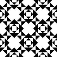 Abstract seamless pattern with silhouettes flowers in black and white. Floral repeating monochrome background. Endless print texture. Fabric design. Wallpaper - vector