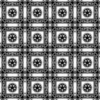 Abstract seamless pattern with silhouettes flowers in black and white. Floral repeating monochrome background. Endless print texture. Fabric design. Wallpaper - vector