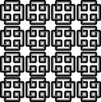 Abstract seamless pattern with silhouettes flowers in black and white. Floral repeating monochrome background. Endless print texture. Fabric design. Wallpaper - vector