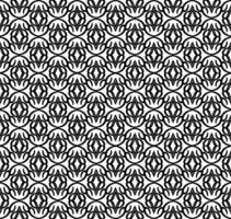 Abstract seamless pattern with silhouettes flowers in black and white. Floral repeating monochrome background. Endless print texture. Fabric design. Wallpaper - vector