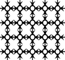 Abstract seamless pattern with silhouettes flowers in black and white. Floral repeating monochrome background. Endless print texture. Fabric design. Wallpaper - vector