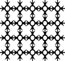 Abstract seamless pattern with silhouettes flowers in black and white. Floral repeating monochrome background. Endless print texture. Fabric design. Wallpaper - vector