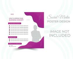 Digital business marketing social media post and web banner Digital business marketing social media post vector