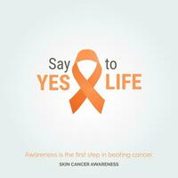Strength in Unity. Skin Cancer Awareness vector