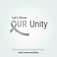 Join the Creative Fight Brain Cancer Awareness vector