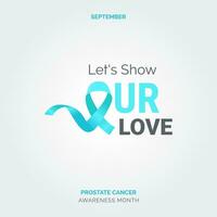 Unity for a Cure. Awareness Campaign Prostate Health vector