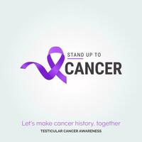 Empowering Art for Testicular Cancer Awareness vector