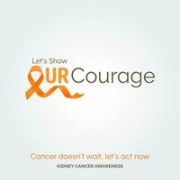 Brushing Away Kidney Cancer Vector Background