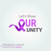 Crafting a Cure. Vector Background Pancreatic Cancer Initiative