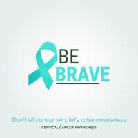 Empower the Fight for Cervical Health Captivating Vector Background