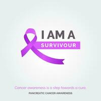 Triumph Over Pancreatic Cancer Challenges. Campaign Posters vector