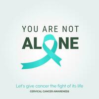 Unite for Cervical Health Awareness with Vector Background Posters