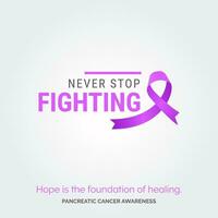 Radiate Healing. Vector Background Pancreatic Cancer