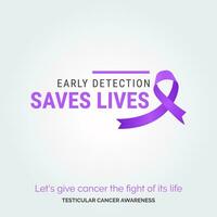 Unity for a Cure. Awareness Campaign Testicular Health vector