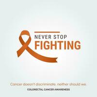 Unite for a Cause Vector Background Colorectal Cancer