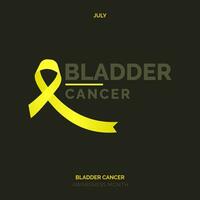 Resilience Defined Bladder Cancer Awareness Design Template vector