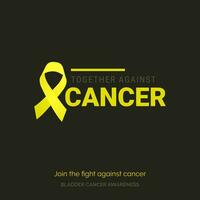 Unity for a Cure Bladder Cancer Awareness Template vector