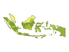 Indonesian Country Map Illustration Vector