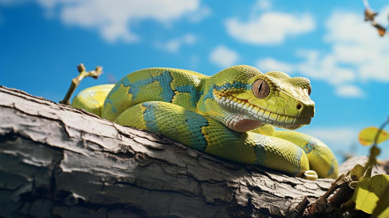 Green Tree Python Stock Photos, Images and Backgrounds for Free Download
