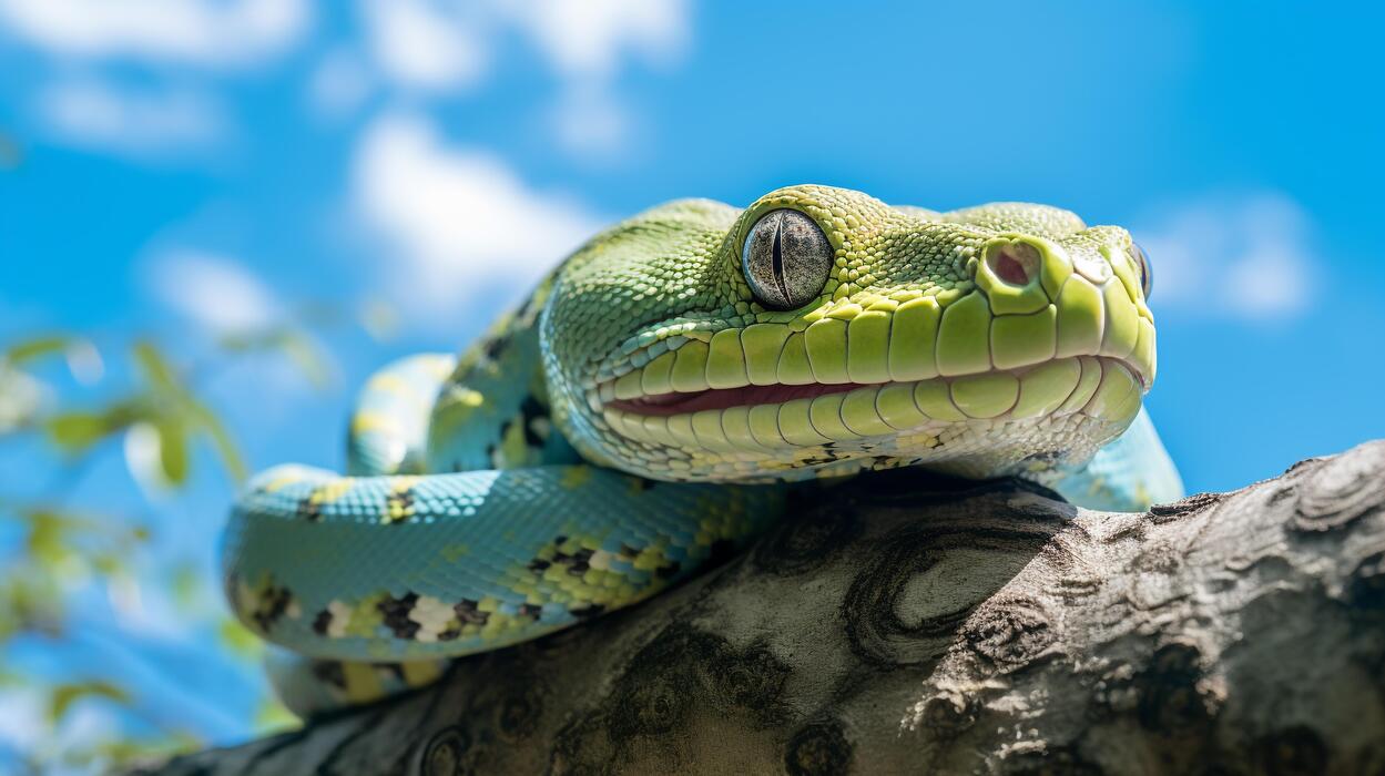 Green Tree Python Stock Photos, Images and Backgrounds for Free Download