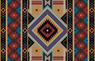 geometric ethnic pattern seamless flower color oriental. seamless pattern. Design for fabric, curtain, background, carpet, wallpaper, clothing, wrapping, Batik, fabric,Vector illustration. pattern sty vector