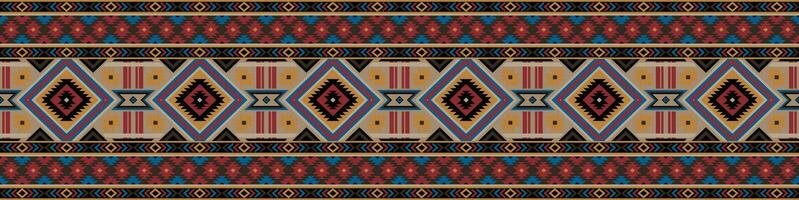 Colorful geometric ethnic pattern. Oriental, western, aztec, tribal traditional. seamless pattern. fabric, tile, background, carpet, wallpaper, clothing, sarong,wrapping, Batik, fabric,Vector pattern. vector