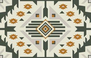 Geometric Pattern Oriental Ethnic Background Design, Carpet, Wallpaper, Clothing, Wrap, Fabric, Embroidery Style vector