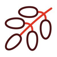 Dates Vector Thick Line Two Color Icons For Personal And Commercial Use.