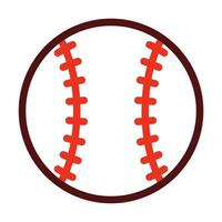 Baseball Vector Thick Line Two Color Icons For Personal And Commercial Use.