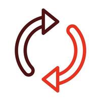 Loop Vector Thick Line Two Color Icons For Personal And Commercial Use.