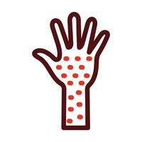 Allergy Vector Thick Line Two Color Icons For Personal And Commercial Use.