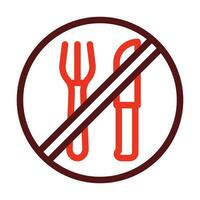 Shortage Vector Thick Line Two Color Icons For Personal And Commercial Use.