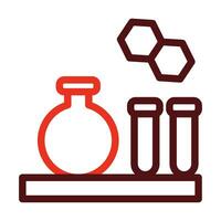 Medical Laboratory Vector Thick Line Two Color Icons For Personal And Commercial Use.