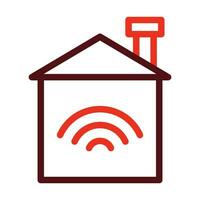 Home Automation Vector Thick Line Two Color Icons For Personal And Commercial Use.