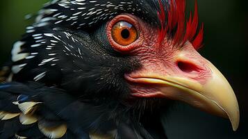 Close-up photo of a Muscovy Duck looking any direction. Generative AI