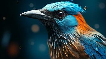 Close-up photo of a Jay looking any direction. Generative AI