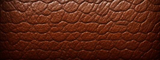 Brown leather texture background. AI generated photo